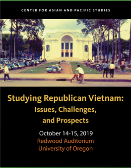 Studying Republican Vietnam: Issues, Challenges, and Prospects