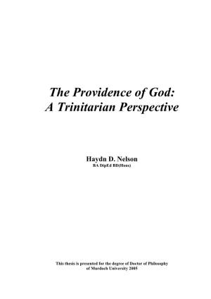 The Providence of God: a Trinitarian Perspective