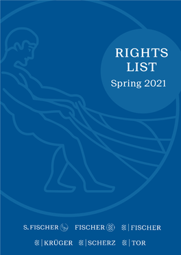 RIGHTS LIST Spring 2021 FICTION FICTION ||||LITERARYLITERARY FICTION