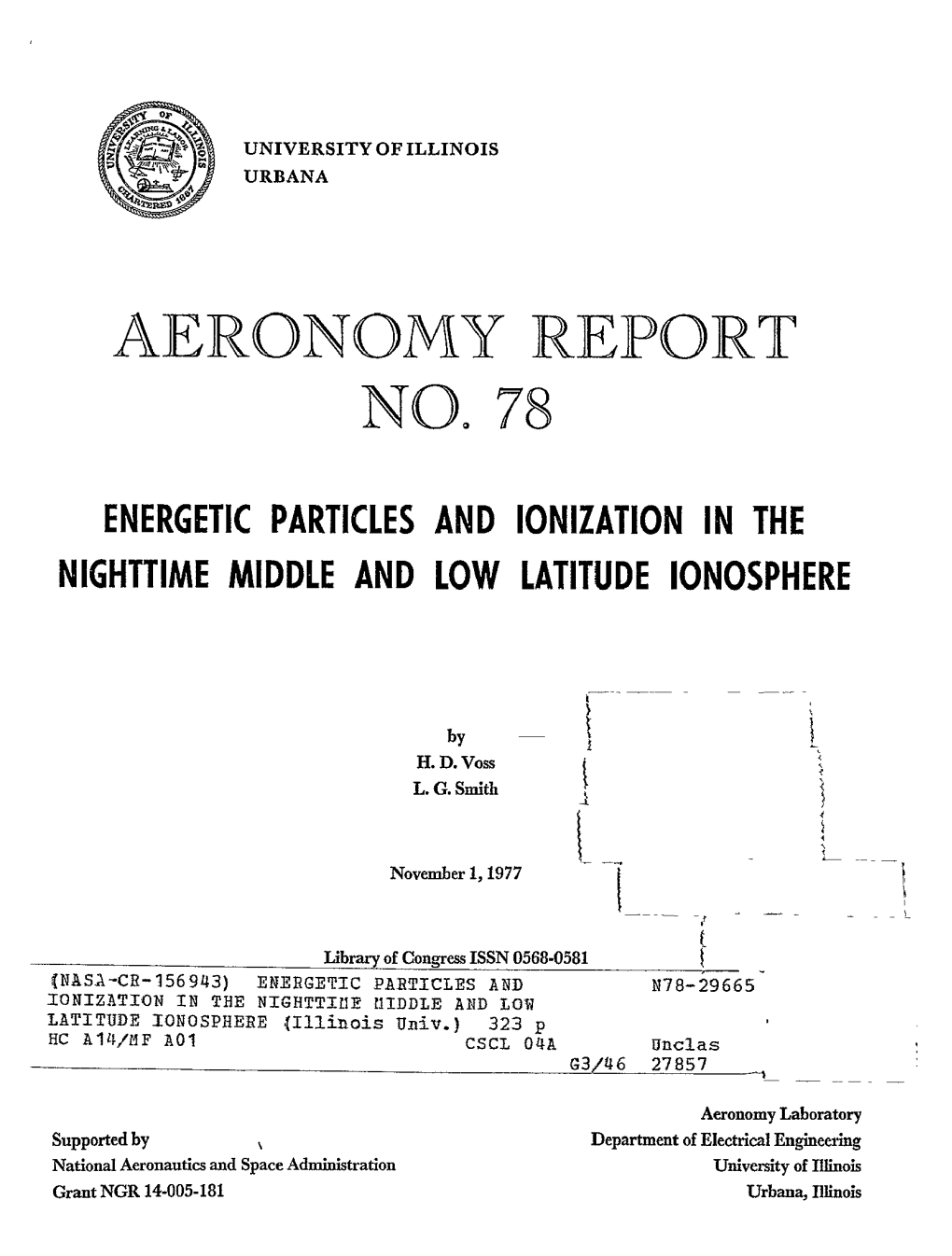 Aeronomy Report L