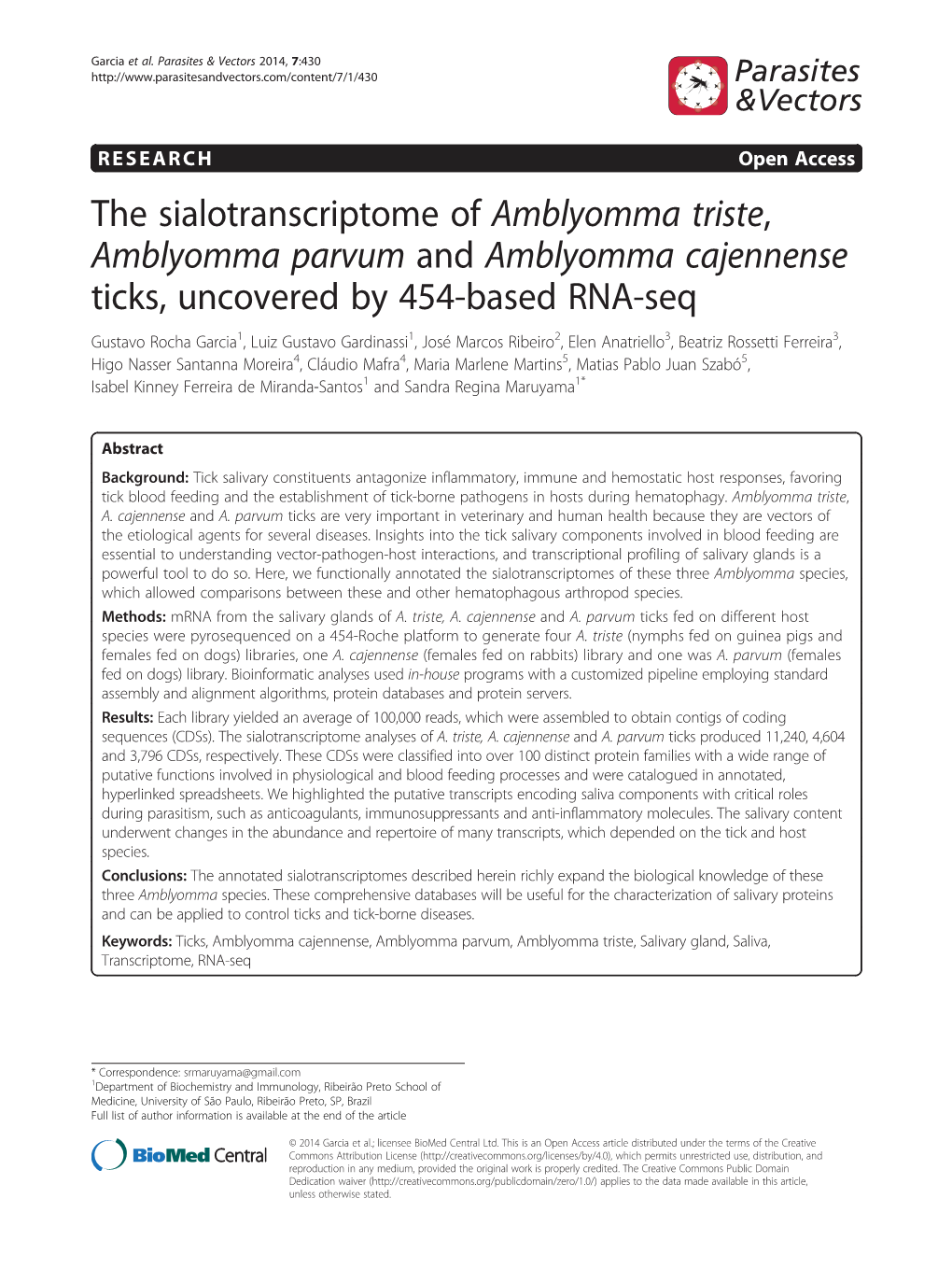 Amblyomma Cajennense