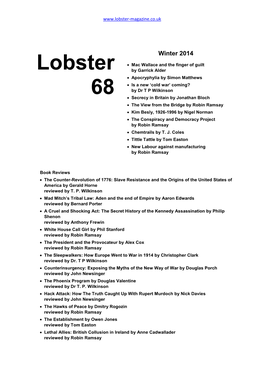 Lobster 68 Winter 2014