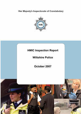 HMIC Inspection Report Wiltshire Police October 2007