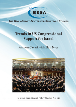 Trends in US Congressional Support for Israel