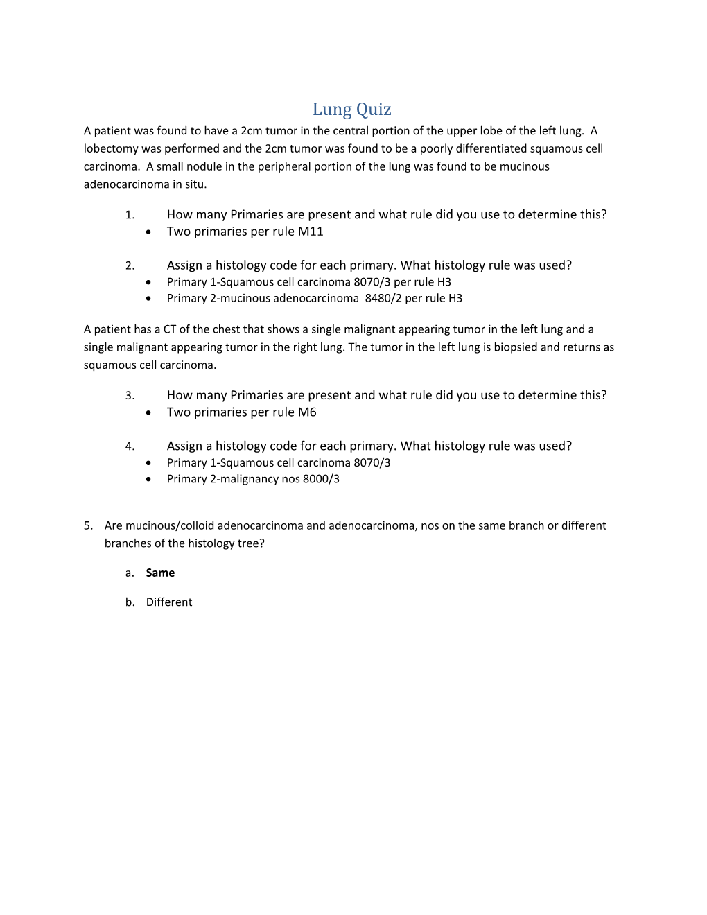 1. How Many Primaries Are Present and What Rule Did You Use to Determine This?