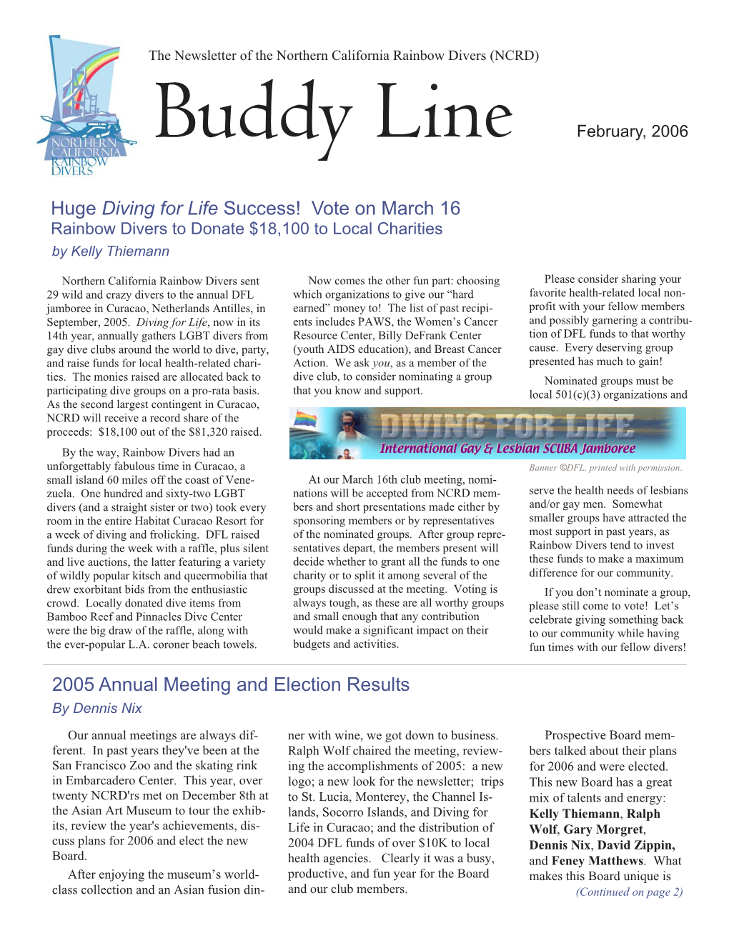 Buddy Line February, 2006