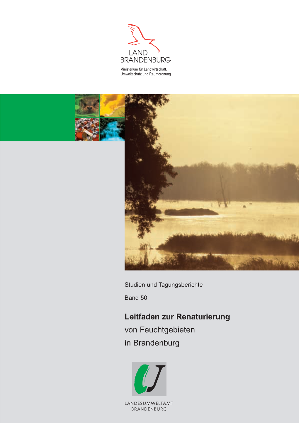 Leitfaden Zur Renaturierung Von Feuchtgebieten in Brandenburg Studien Und Tagungsberichte Des Landesumweltamtes