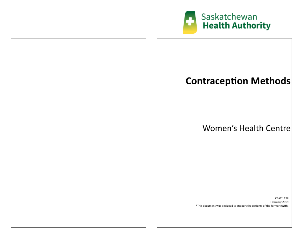 CEAC 1198 Contraception Methods