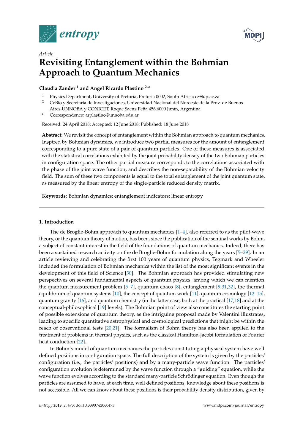 Revisiting Entanglement Within the Bohmian Approach to Quantum Mechanics