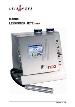 Manual LEIBINGER JET2 Neo