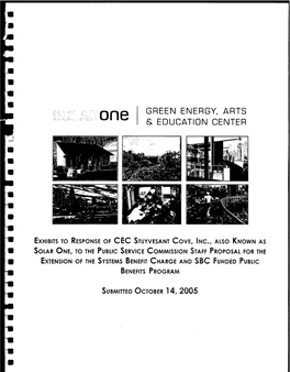 One GREEN ENERGY, ARTS & EDUCATION CENTER 'J