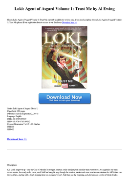 Download Loki: Agent of Asgard Volume 1: Trust Me by Al Ewing [PDF]