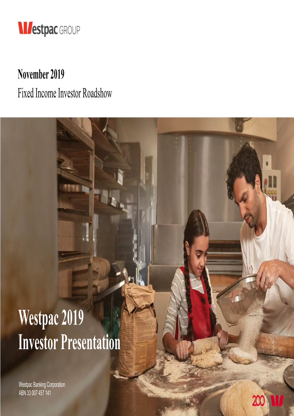 Westpac 2019 Investor Presentation