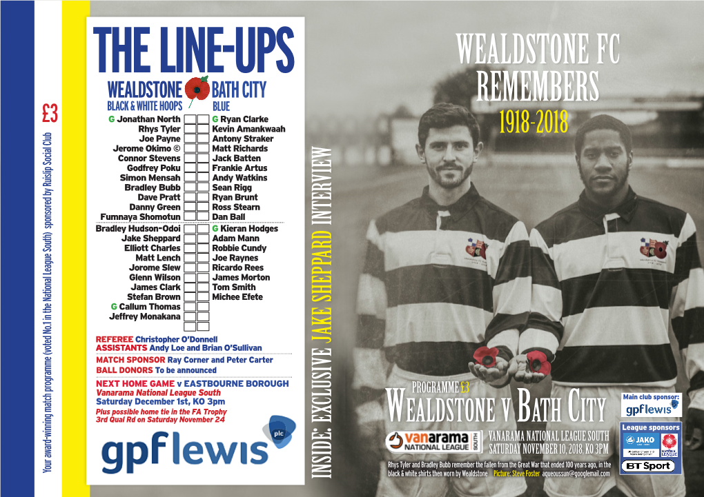 Wealdstonefc Remembers