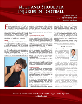 Neck and Shoulder Injuries in Football