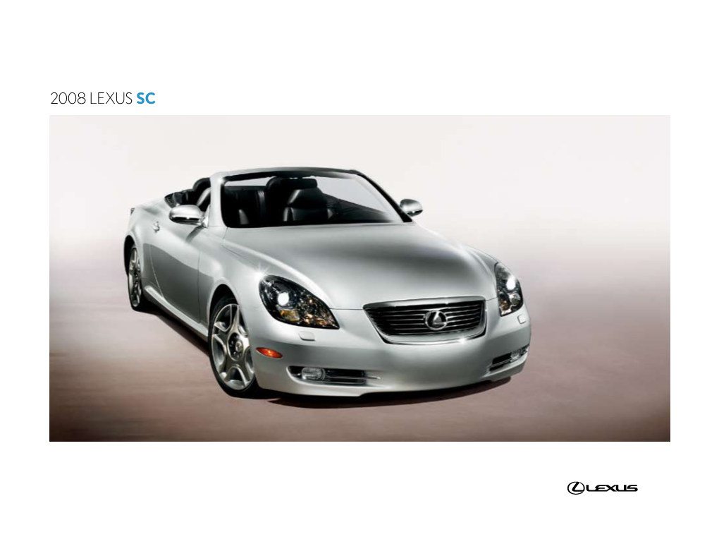 2008 Lexus SC