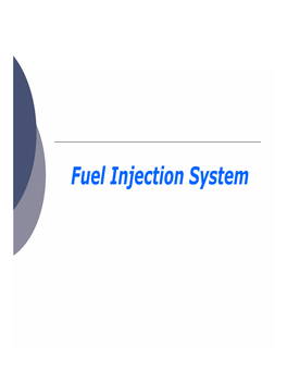 Fuel Injection System Introduction
