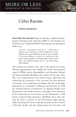 Cyber Racism