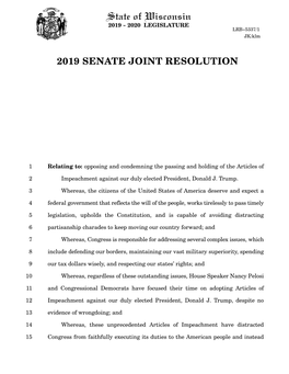 2019 Senate Joint Resolution