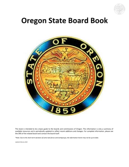 Oregon State Board Book