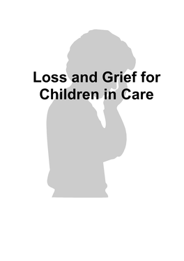 Loss and Grief for Children in Care: Additional Notes