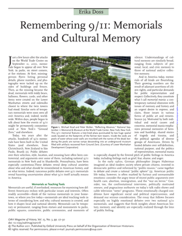 Remembering 9/11: Memorials and Cultural Memory