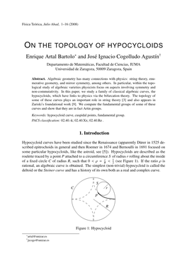 On the Topology of Hypocycloid Curves