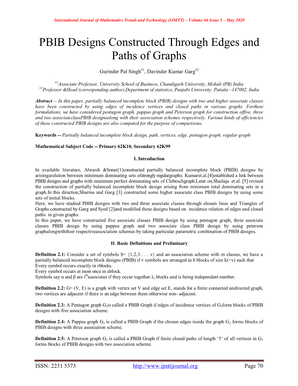 PBIB Designs Constructed Through Edges and Paths of Graphs