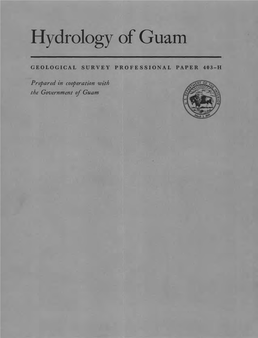 Hydrology of Guam