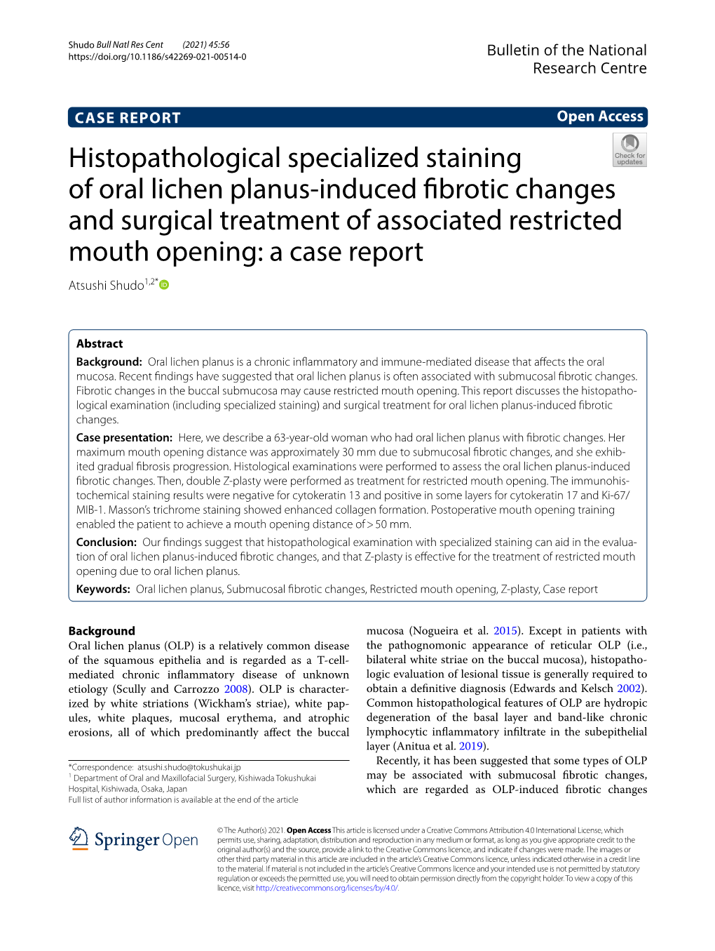 Histopathological Specialized Staining of Oral Lichen Planus-Induced