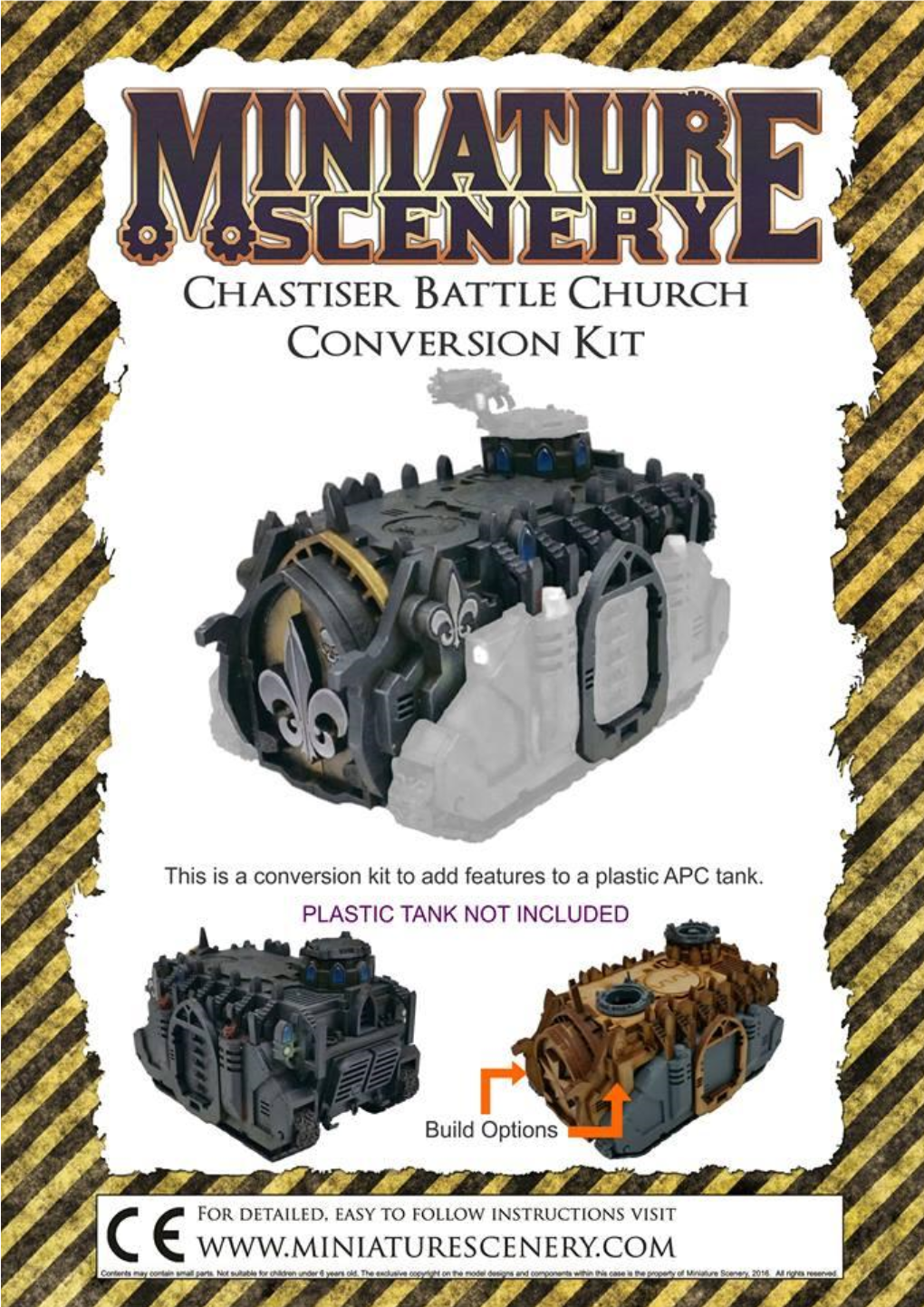 CHASTISER MOBILE BATTLE CHURCH CONVERSION KIT DISCLAIMER: This Model Kit Is Completely Unofficial and in No Way Endorsed by Games Workshop Lim- Ited
