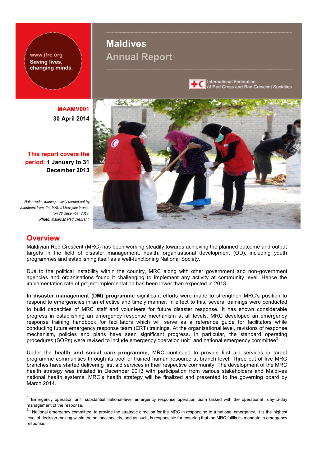 Maldives Annual Report