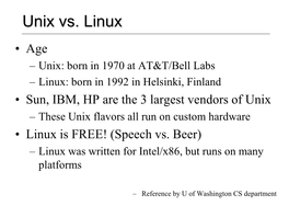 What Is Unix?