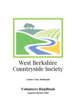 Volunteers Handbook Updated October 2018