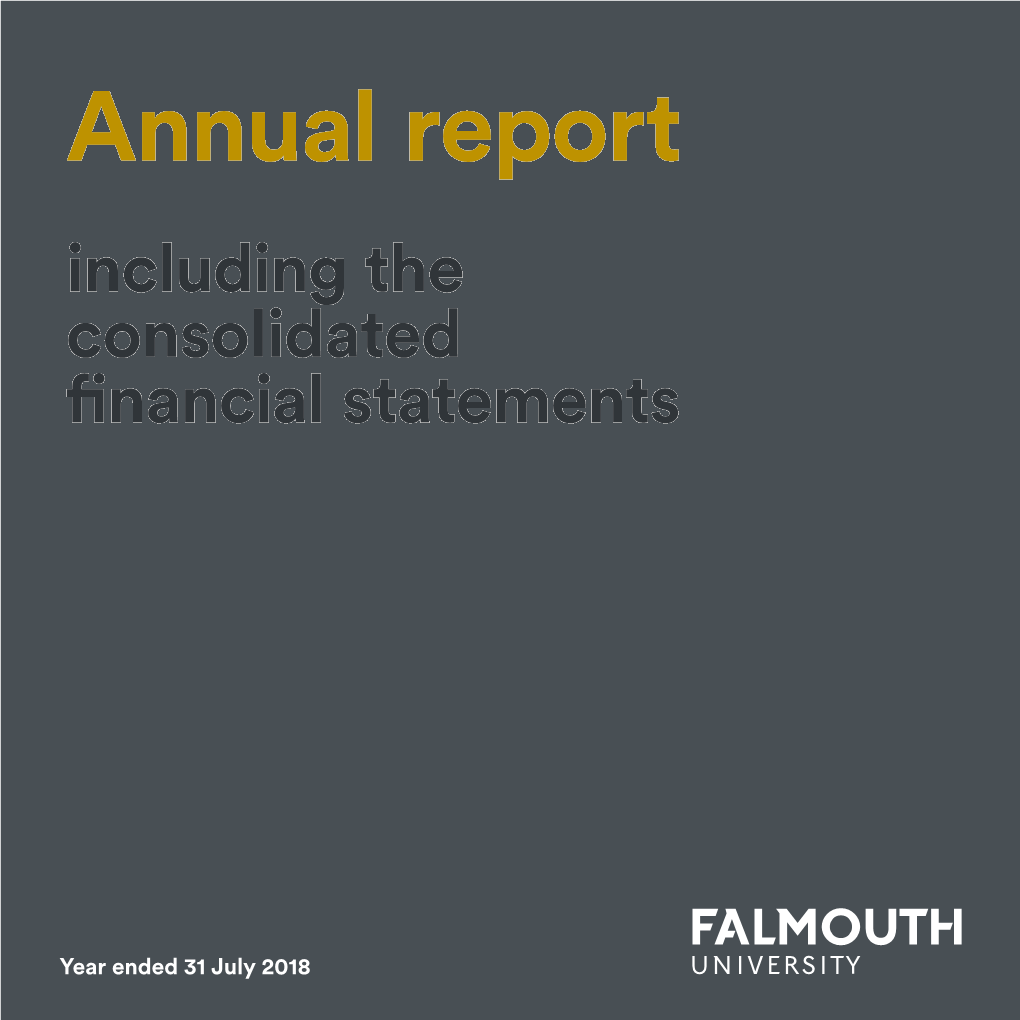 Annual Report Including the Consolidated Fnancial Statements