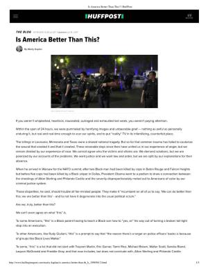 Is America Better Than This? | Huffpost