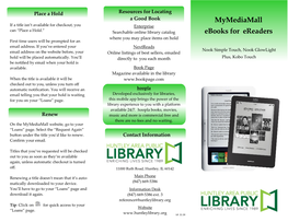 Mymediamall Ebooks for Ereaders