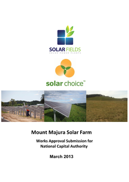 Mount Majura Solar Farm NCA Submission