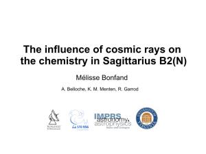 The Influence of Cosmic Rays on the Chemistry in Sagittarius B2(N)