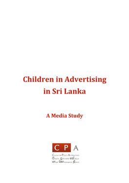Children in Advertising in Sri Lanka