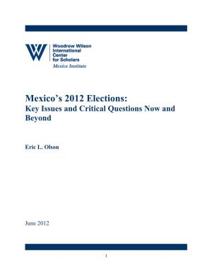 Mexico's 2012 Elections