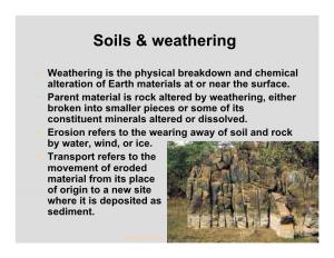 Soils & Weathering