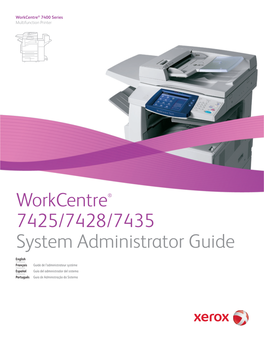 Workcentre 7425/7428/7435 System Administrator Guide Scan to E-Mail