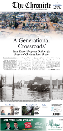 State Report Proposes Options for Future of Chehalis River Basin