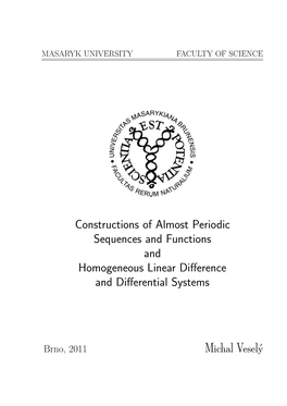 Constructions of Almost Periodic Sequences and Functions and Homogeneous Linear Diﬀerence and Diﬀerential Systems