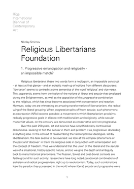 Religious Libertarians Foundation