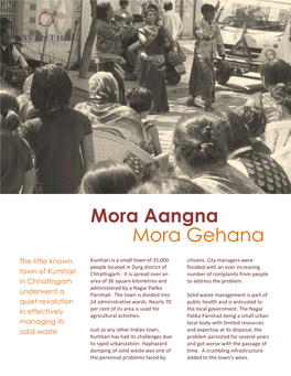 Mora Aangna Mora Gehana to Evoke a Sense of Pride Among Citizens of the Town in Keeping Their Surroundings Clean