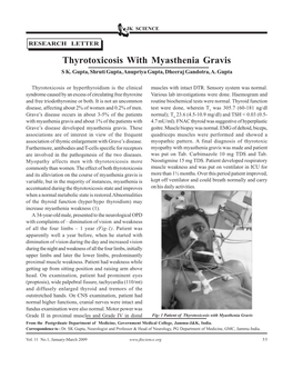 55 Thyrotoxicosis with Myasthenia Gravis