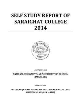 Self Study Report of Saraighat College 2014