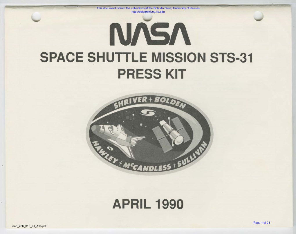 Hubble Space Telescope Specifications